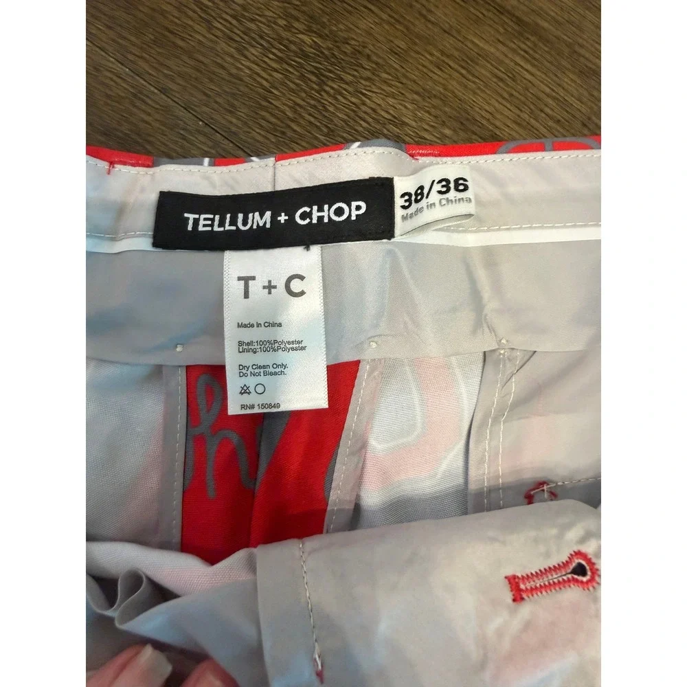 Tellum + Chop Ohio State Suit 42 Jacket 38x36 Pants Game Day Tailgate NWT